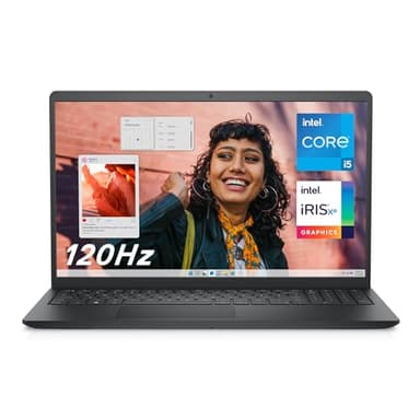 Dell Inspiron 15 (3530) - Ordinateur Portable 15,6'' Écran FHD 120 Hz, Intel Core i5-1334U, 16 Go RAM, 512 Go SSD, Intel Iris XE, Windows 11 Home, Clavier AZERTY - Noir Carbone