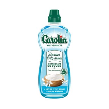 Carolin Nettoyant Multi-Surfaces Recettes Originelles Bicarbonate & Fleur de Citronnier 1 L