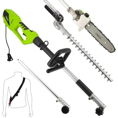 Taille haie - Elagueuse sur perche électrique 900W - Outil multifonctions 2en1 - Longueur de coupe 41cm - Rallonge 50cm