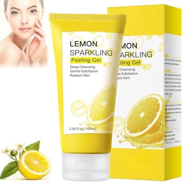 Gel Exfoliant,Gommage Au Gel Exfoliant,Nettoyant Visage,Blanchiment Gommant pour Visage,Gommage Hydratant,Blanchissante Crème Gels,Peeling Exfoliants Éclaircissant