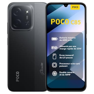 POCO C85 8+256 Black (No Power Adapter Included)
