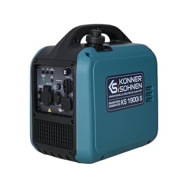 K&S Könner&Söhnen KS 1900i S Générateur inverter 2,0 kW avec boîtier insonorisé, groupe électrogène de secours essence avec enroulement en cuivre, générateur inverter avec 2 sorties USB
