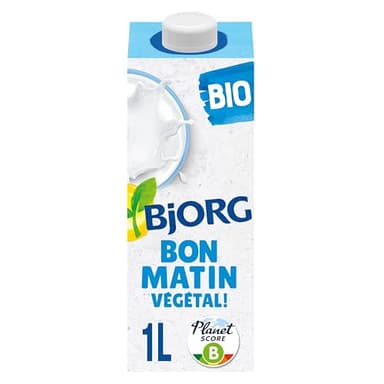 Bjorg – Bon Matin Végétal – Riz Coco – À Boire et à Cuisiner – Sans sucres Ajoutés – Pauvre en Matières Grasses - 1L, L'emballage peut varier