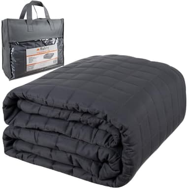 Ruhhy Couverture lestée adulte 200 x 150 cm 6/8 kg perles de verre 19533 8 kg