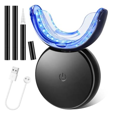 Kit Blanchiment Dentaire,Blanchiment des Dents Professionnel, Sans Sensibilité, Teeth Whitening Kit avec 3 Gel Blanchissant, pour Améliorer les Dents Jaunes, Dents Blanches à Domicile Rapidement