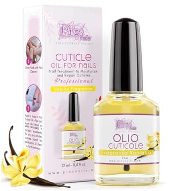 Huile Cuticules Ongles des Mains et des Pieds 12ml Professionnelle - Huile Vanille Fragrance Hydratante et Régénérante pour les Cuticules des Mains et des Pieds, Apporte Soulagement et Fraîcheur