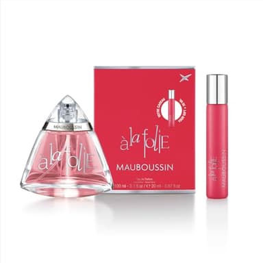 Mauboussin - A la Folie 100ml + 20ml (Travel Spray) - Eau de Parfum Femme - Senteur Florale & Orientale