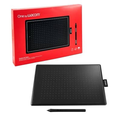 Wacom Tablette Graphique One, Noir/Rouge, Medium