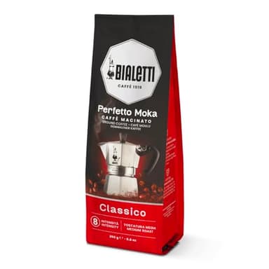 Bialetti Perfetto Moka Café Moulu Classico (Classic) Torréfaction Media 250 gr