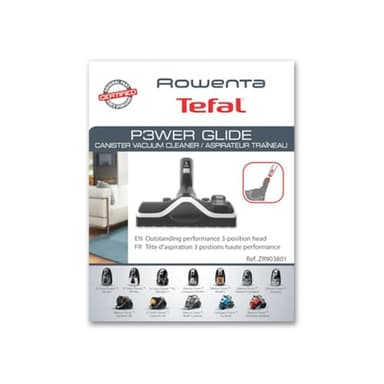 Rowenta ZR903801 Brosse Power Glide pour Aspirateurs Rowenta, Noir