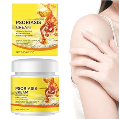 Crème de Psoriasi-s | Crème hydratante quotidienne | Soulagement du beurre de visage non gras | Léger | Soins apaisants pour la peau | Non strict | 20G | Pour les hommes et les femmes
