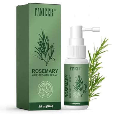 Serum Pousse Cheveux,Spray à Huile Essentielle De Romarin Pour La Croissance Des Cheveux,Growth Hair Oil,Huile de Pousse Cheveux Très Rapide,pour les Femmes et les Hommes (60ml)