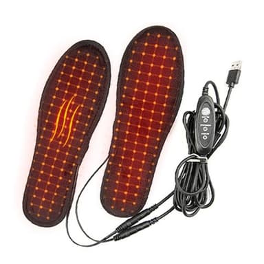 Senermter Semelles Chauffantes Semelles Chauffantes Électriques Rechargeables | Chauffe-Pieds électrique d'hiver en Peluche Courte, Thermiques électriques antidérapantes, Semelles chauffantes