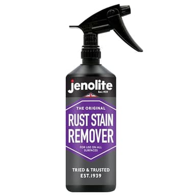 JENOLITE Détachant Rouille | 500ml | Solution Anti Rouille Élimine Taches de Rouille sur Terrasse et Carrelage, Détachant de Rouille pour Salle de Bain, Stop Rouille | Teinture Antirouille
