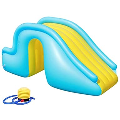 Fencelly Toboggan gonflable avec gonfleur - Toboggan de piscine d'été pour enfants - Jouet pour extérieur et intérieur