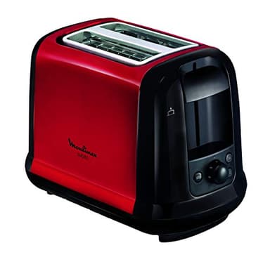 MOULINEX Subito Grille pain 2 fentes rouge toaster Thermostat 7 position Décongetaion Rechauffage Remontrée extra haute LT260D11