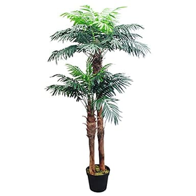 Decovego Palmier Cocotier Plante Arbre Artificielle Artificiel 170cm Bois Naturelles