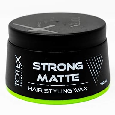 TOTEX Cire Coiffante Strong Matte pour Hommes | Tenue Forte Texture Mate Finition Naturelle 150ml