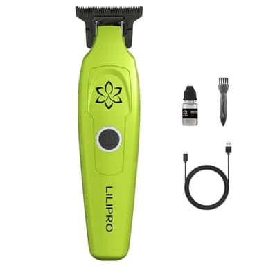 Tondeuse à cheveux de précision professionnelle sans fil, moteur 7000 RPM, lame DLC Fade Blade, rechargeable, 6 sabots de coupe, tondeuse puissante et précise pour hommes (Small)