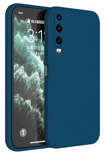 Topme Coque pour Huawei P30 (6.1" inches) Etui Housse, Protecteur de Peau en Silicone TPU - Bleu Saphir