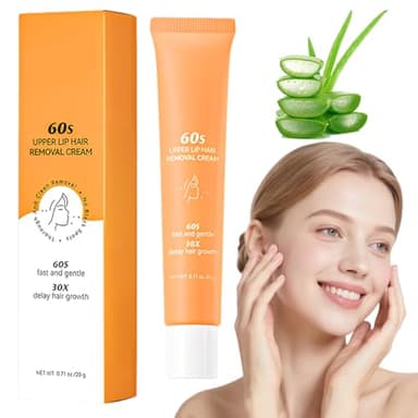 OIXYA Creme Depilatoire Visage,Crème dépilatoire efficace pour le visage, 20ml - Pour les peaux sensibles,Crème dépilatoires douce pour les lèvres supérieures Lèvres, Ligne du bikini