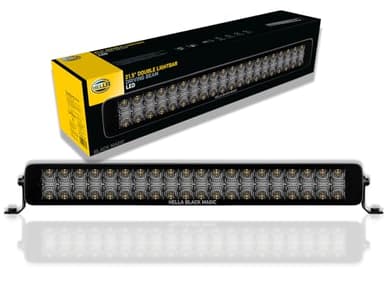 HELLA 1Fj 358 176-401 Led-Projecteur Longue Portée - Black Magic Double Lighbar 21.5" - 12/24V - Montage En Saillie - Câble: 2000Mm - Fiche: Extrémités De Câble Ouvertes