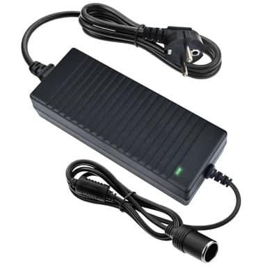 AC à DC Adaptateur 220V à 12V Transformateur 10A 120W Convertisseur Automobile Prise Allume Cigare de Voiture Chargeur Secteur pour Gonfleur Pneu, Aspirateur