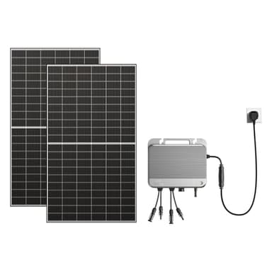 Zendure SolarFlow 800 - Micro-onduleur Hybride Intelligent 1200W MPPT, Rendement énergétique de 96%, Puissance AC bidirectionnelle de 800 W, avec Panneau Solaire Bi-Facial 1300W (Installation Facile)