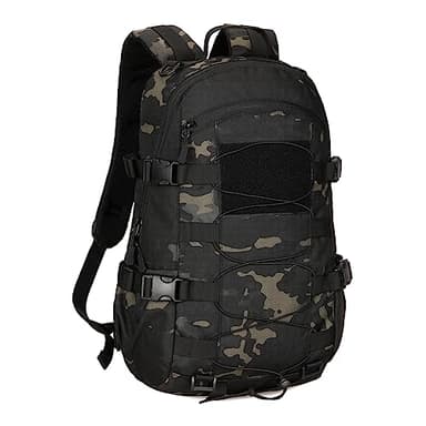 HUNTVP 25L Sac à Dos Tactique Sacs à Dos Voyage Militaire Homme Femme Molle Assaut Pack Cartable pour Camping Alpinisme Chasse Sports de Plein Air (Camo)