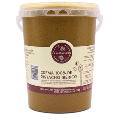 Crème 100% De Pistache Pure Naturelle Pâte De Pistache Vegan Texture Onctueuse Idéale Pour Desserts Et Recettes Gourmandes Source De Protéines Sans Sucre Ajouté Ni Additifs Aliment Sain (1 Kg)