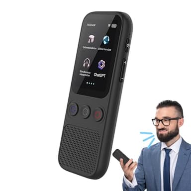 Traducteur de langue en réel, dispositif de traducteur de langue - Dispositif de traduction portable de haute précision - Aucun WiFi nécessaire Traducteur réel de haute précision, traducteurs