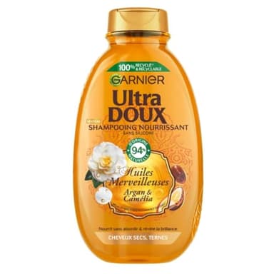Garnier Ultra Doux Huiles Merveilleuses Shampooing Nourrissant à l'Huile d'Argan & Camélia 400ml