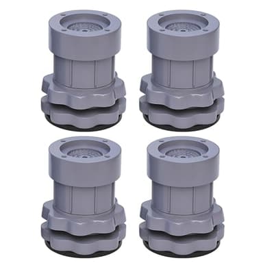 Niveleur de machine à laver - Pieds anti-vibrations, stabilisateur de service lourd | Les patins de nivellement de machine à laver sans glissement réglables réduisent l'agitation du bruit, les