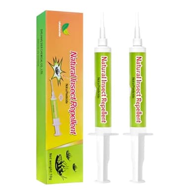 Piege Cafards 2x10ml, Gel anti cafards, Produit Anti Cafards pour Blattes,pour Lieux Intérieurs et Extérieurs,Bain Bureau Cuisine Jardin