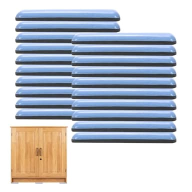 Patins Glisseurs pour Meubles Lourds, 20 Pièces Patins pour Meubles en Téflon Autocollants, Patin Glisseur pour Meuble Lourd, Patin Meuble Glisseur, Patin Glissant pour Meuble, 75 x 16 mm (carré)