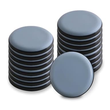 16 Patins Glissants PTFE Téflon pour Meubles Lourds et Chaises Ronds 25 mm Auto Adhésifs Protege Pied de Table Cale Meuble Sol Lisse Parquet Carrelage Réduction Bruit