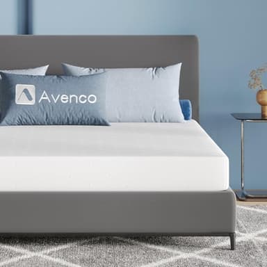 Avenco Matelas 140x200, 18CM, Matelas à Mémoire de Forme en Gel, Mousse en Matériau Bambou, Certifié Sûr et Fiable par CertiPUR-US et Oeko-TEX, Sommeil Frais, Evacuation de L'humidité, Lavable