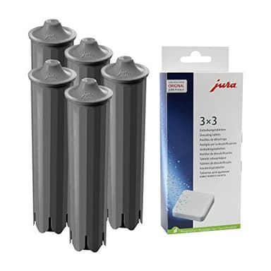 5 cartouches filtrantes Jura Claris Smart + 1 lot de 3 pastilles détartrantes Jura