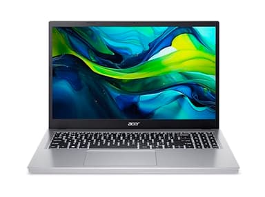 acer Aspire Go 15 AG15-32P-37MG, Ordinateur Portable 15,6'' Full HD LCD (Intel Core 3-N355, RAM 8 Go, SSD 512 Go, Intel Graphics, Windows 11 Home), Argent, Clavier Français AZERTY