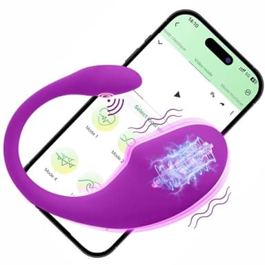 𝖮è𝗎f Vîbrant Femme Connecté Telephone Víbrømạsséụrs Feminin à Distance Víbrømạsséụr, Femme Clìtøridîén Puissant Telecommande Sëx Tôýs Sèxtôyse Pláîsir Clìtøridîénne Silencieux 10 Modes USB