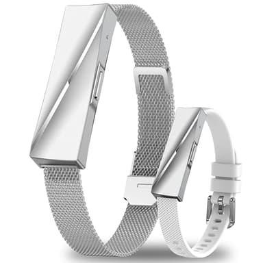 5 ATM Smart Fitness Tracker d'activité, 170+ Sportifs Bracelet Santé, Surveillance Continue l'hypertension Artérielle, Fréquence Cardiaque, SpO2, Sommeil, Stress, HRV, Rappel D'appel/SMS, 2 Bracelets