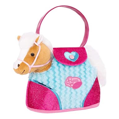 B. toys Pucci Pups - Cheval en Peluche - Animal en Peluche - Peigne et Porte-Monnaie - 2 Ans et +