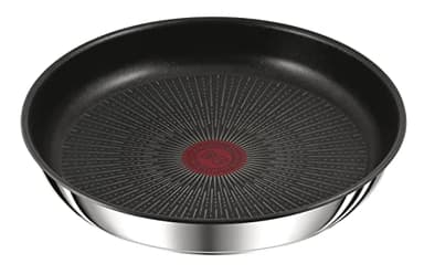 Tefal Ingenio Preference Poêle 26 cm, Induction, Revêtement antiadhésif, Acier inoxydable, Empilable, Indicateur de température, Compatible lave-vaisselle, Fabriqué en France L9730502