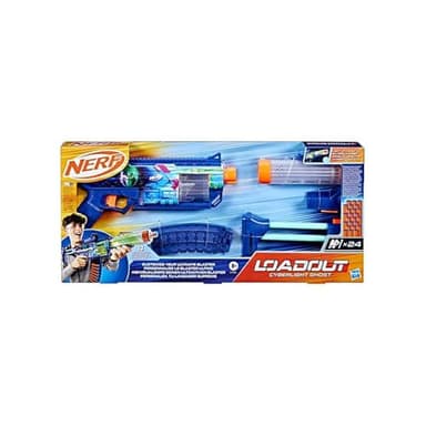 NERF Loadout, Cyberlight Ghost, lance-fléchettes en mousse et 24 fléchettes N1