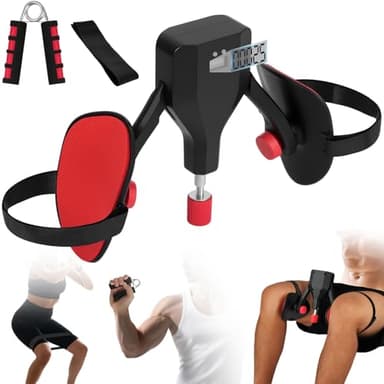 AYESY Thigh Trainer Pelvic pour Homme, Noir Thigh Master Résistance Réglable Hip Trainer Exerciseur Pilates Musculation Abdos Kegel avec Sangles avec Compteur de Jambes Fixes