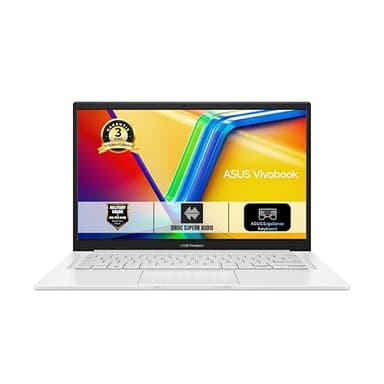 ASUS Vivobook 14 S1404FA-NK326W 14 Pouces FHD PC Portable (Processeur AMD Ryzen 5 7520U 4,3Ghz, 16 Go de RAM LPDDR5, SSD 512 Go Nvme, AMD Radeon Graphics, Windows 11 Home) - Clavier AZERTY.