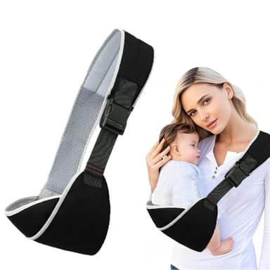 Réglable Porte Bebe Capacité de Charge 30 KG Baby Carrier Noir Echarpe de Portage Bebe Respirant Ergonomique Convient aux Nouveau-Nés de 6 à 36 Mois