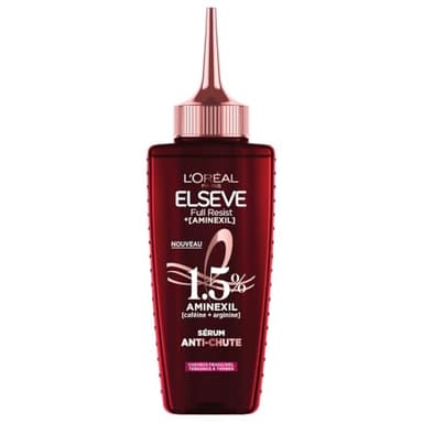 L’ORÉAL PARIS - Sérum Anti-Chute Protecteur - Cheveux Fragilisés - Protocole de Renforcement Capillaire - Technologie Aminexil + Caféine + Arginine - Elseve Full Resist - 100 ml