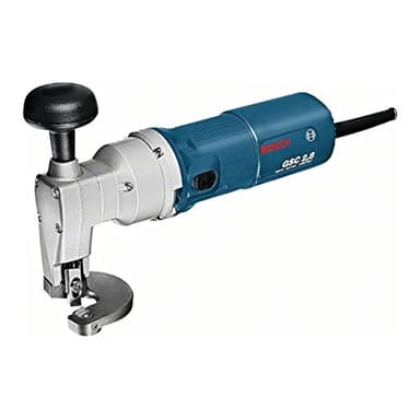 Bosch Professional cisaille à tôle GSC 2,8 (cadence de coupe 1 500 courses/min, avec cale de réglage, clé 6 pans de 2,5 mm, clé 6 pans de 5 mm, 1 set de lames pour cisaille à tôle)
