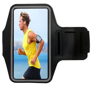 Brassard de Sport, Universel Réglable Running Armband, Brassard Smartphone de Course, Compatible avec Téléphone jusqu'à 6,5 Pouces, pour Jogging, Gym, Cyclisme, Randonnée
